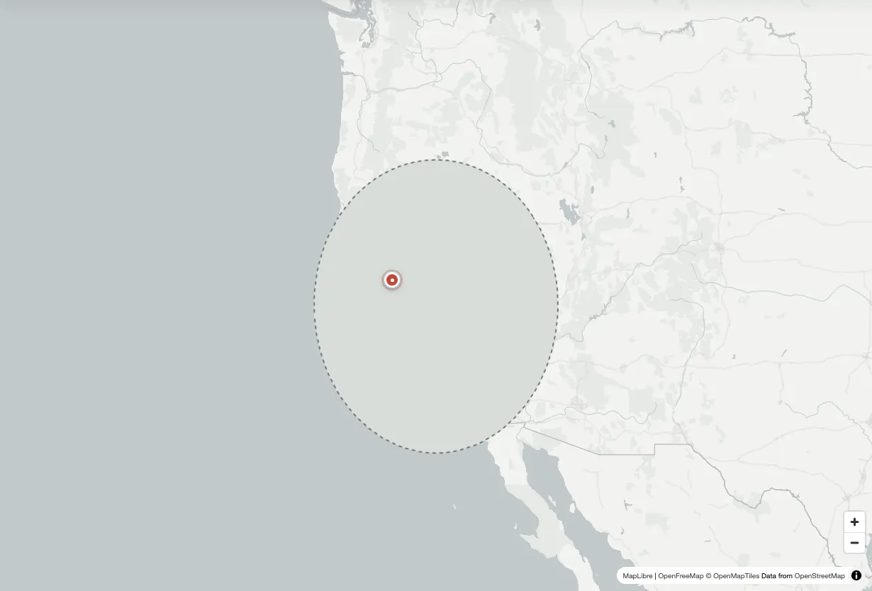 Country Draw map challenge with California covered for drawing from memory