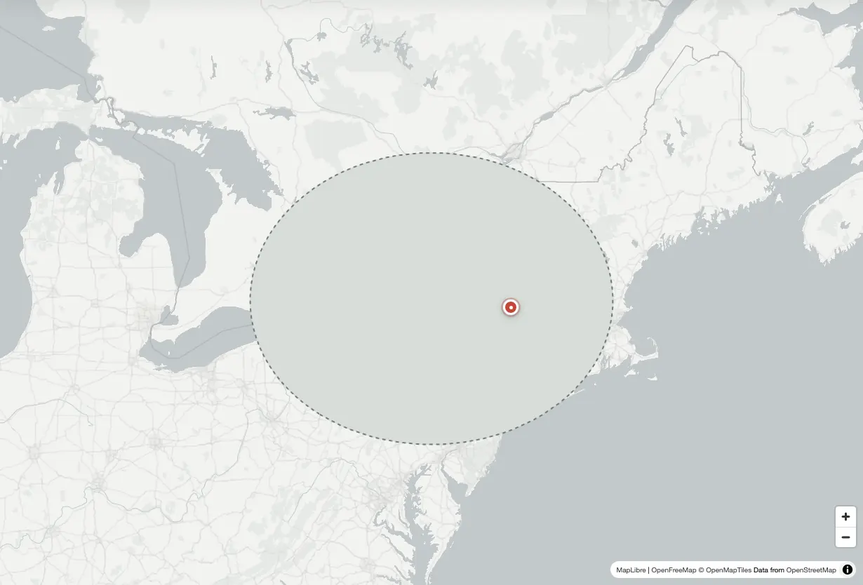 Country Draw map challenge with New York covered for drawing from memory