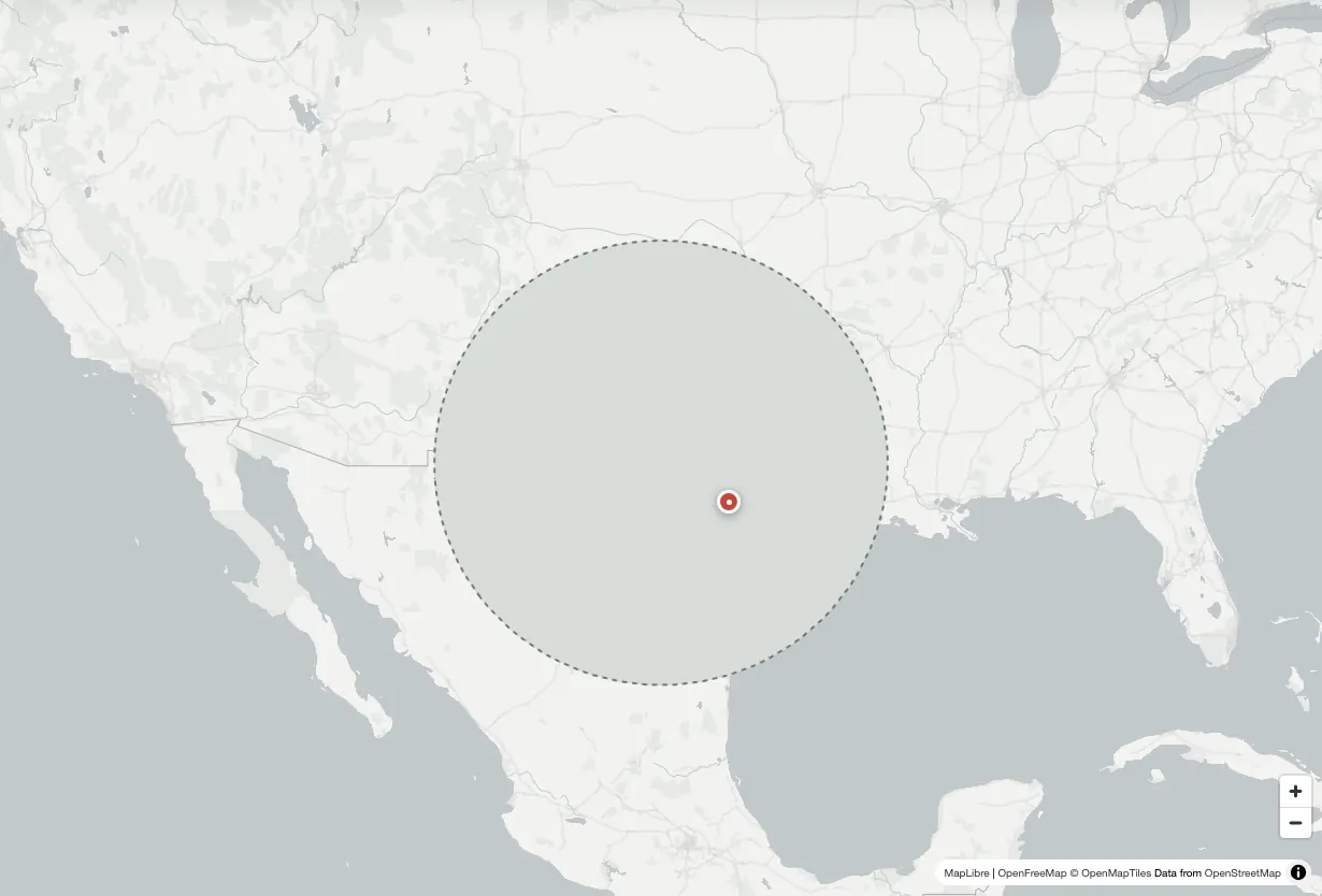 Country Draw map challenge with Texas covered for drawing from memory