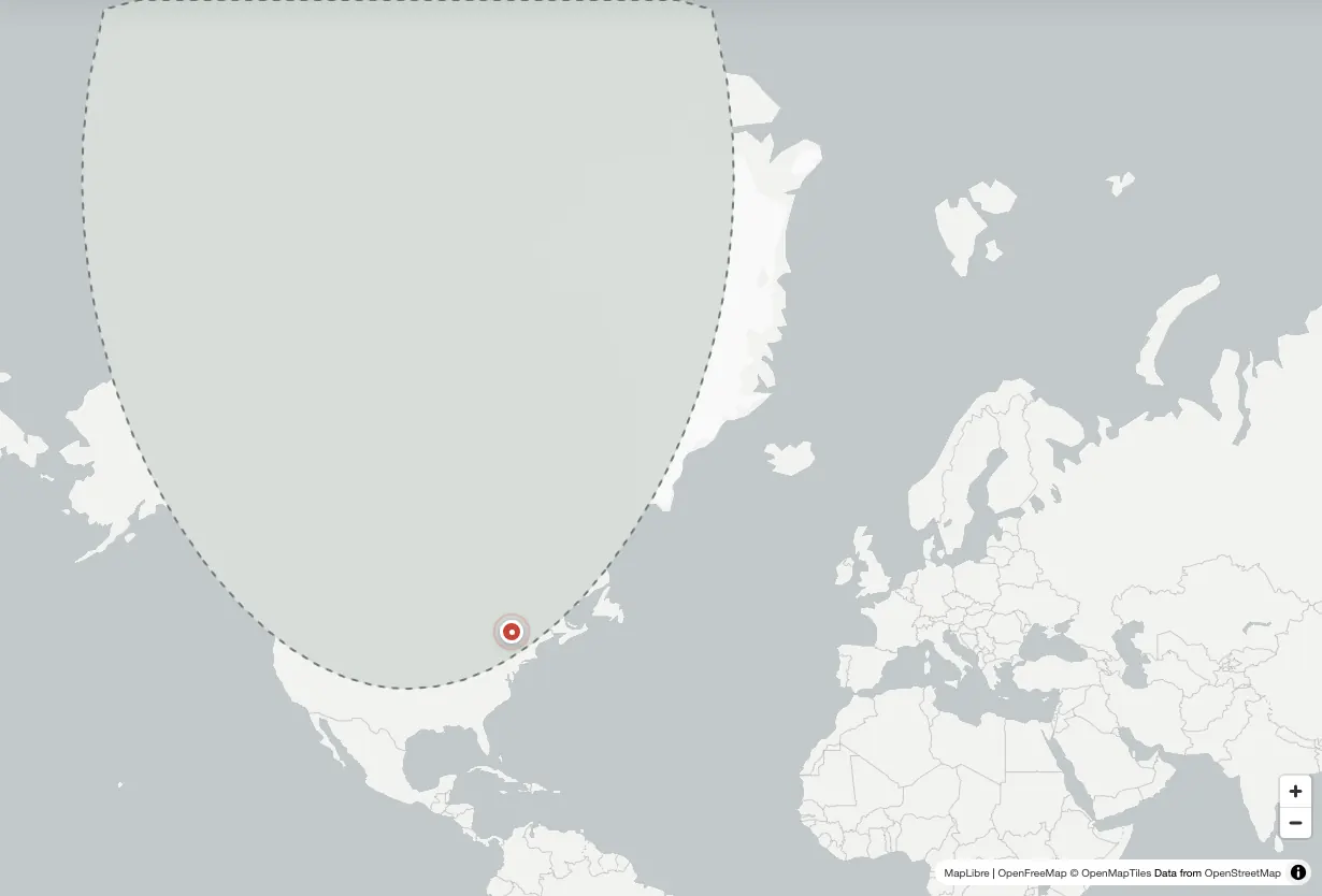 Country Draw map challenge with Canada covered for drawing from memory