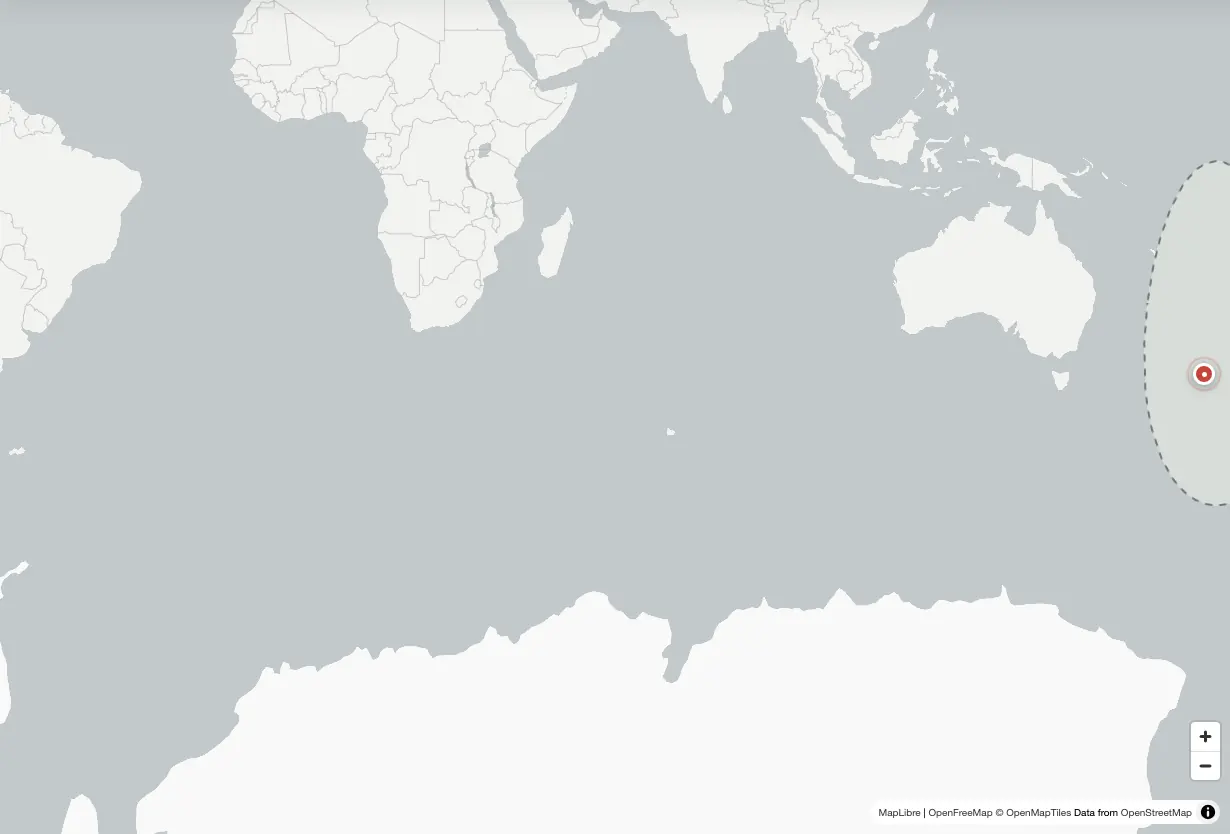 Country Draw map challenge with New Zealand covered for drawing from memory
