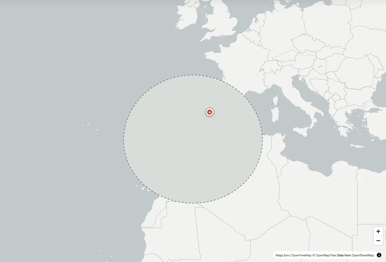Country Draw map challenge with Spain covered for drawing from memory